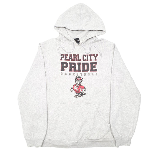 Mens Grey Adidas Pearl City Pride Basketball Hoodie Jumper