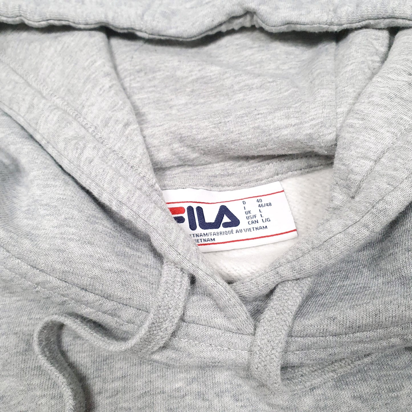 Womens Grey Fila  Hoodie Jumper