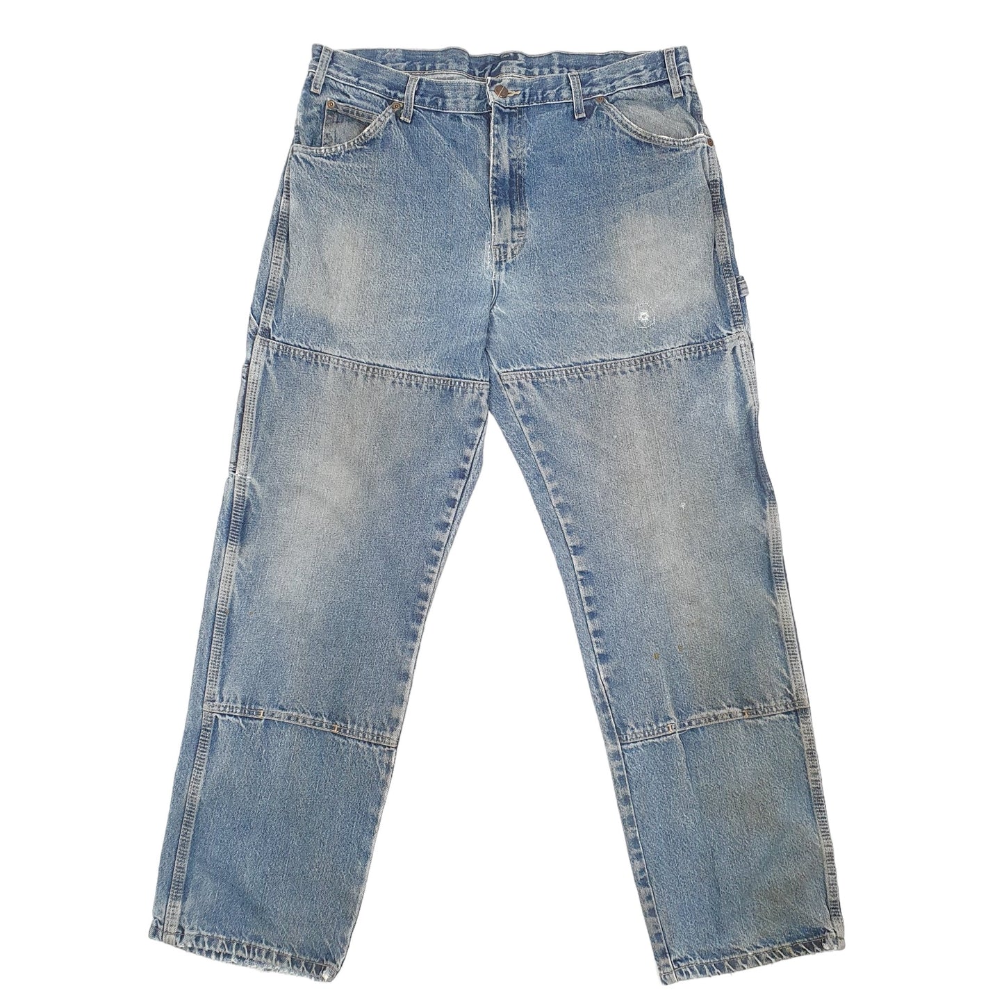 Mens Blue Dickies Double Knee Carpenter JeansW36 L32