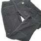 Mens Black Carhartt Utility Ripstop Double Knee Cargo Trousers