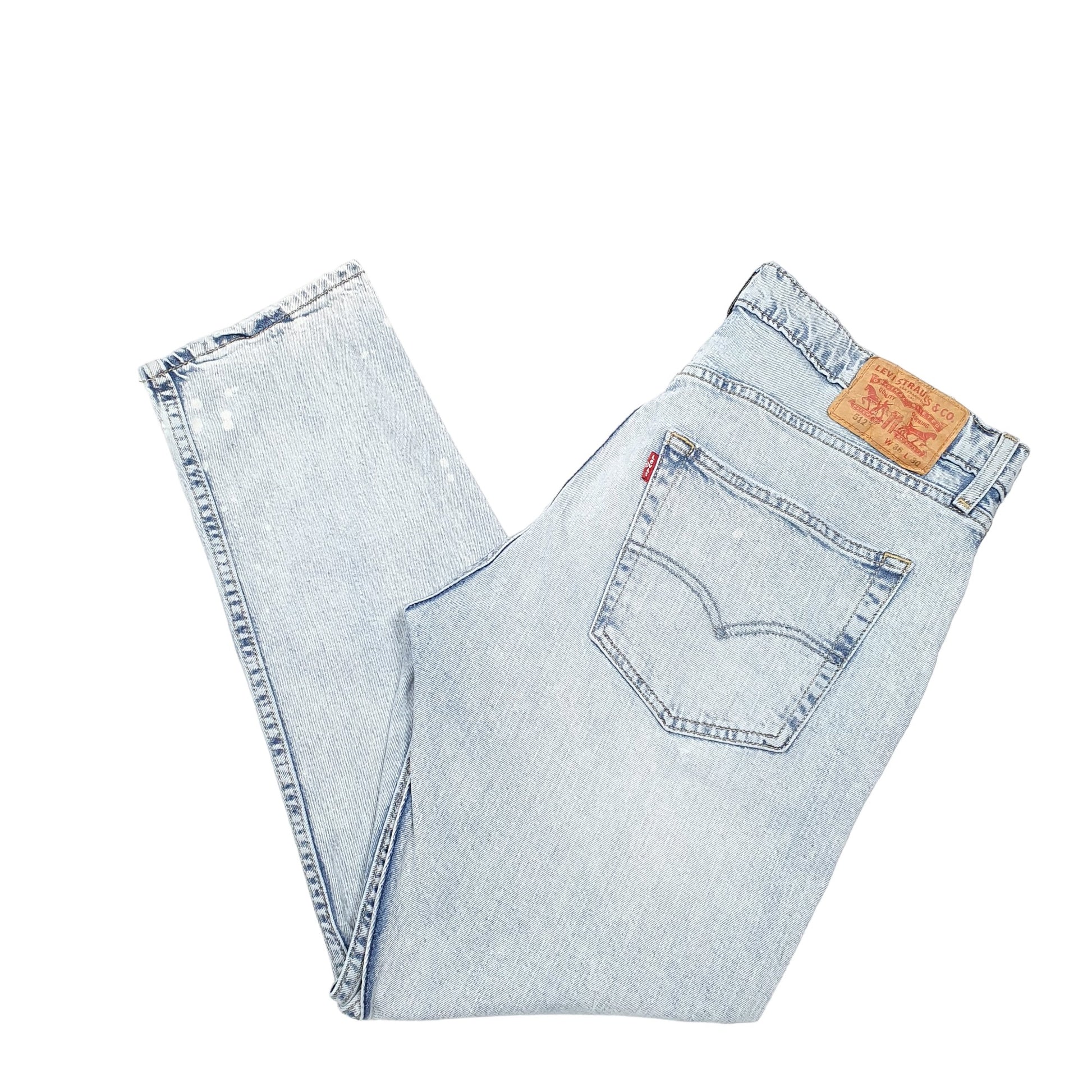 Mens Blue Levis Stretch 512 JeansW36 L28