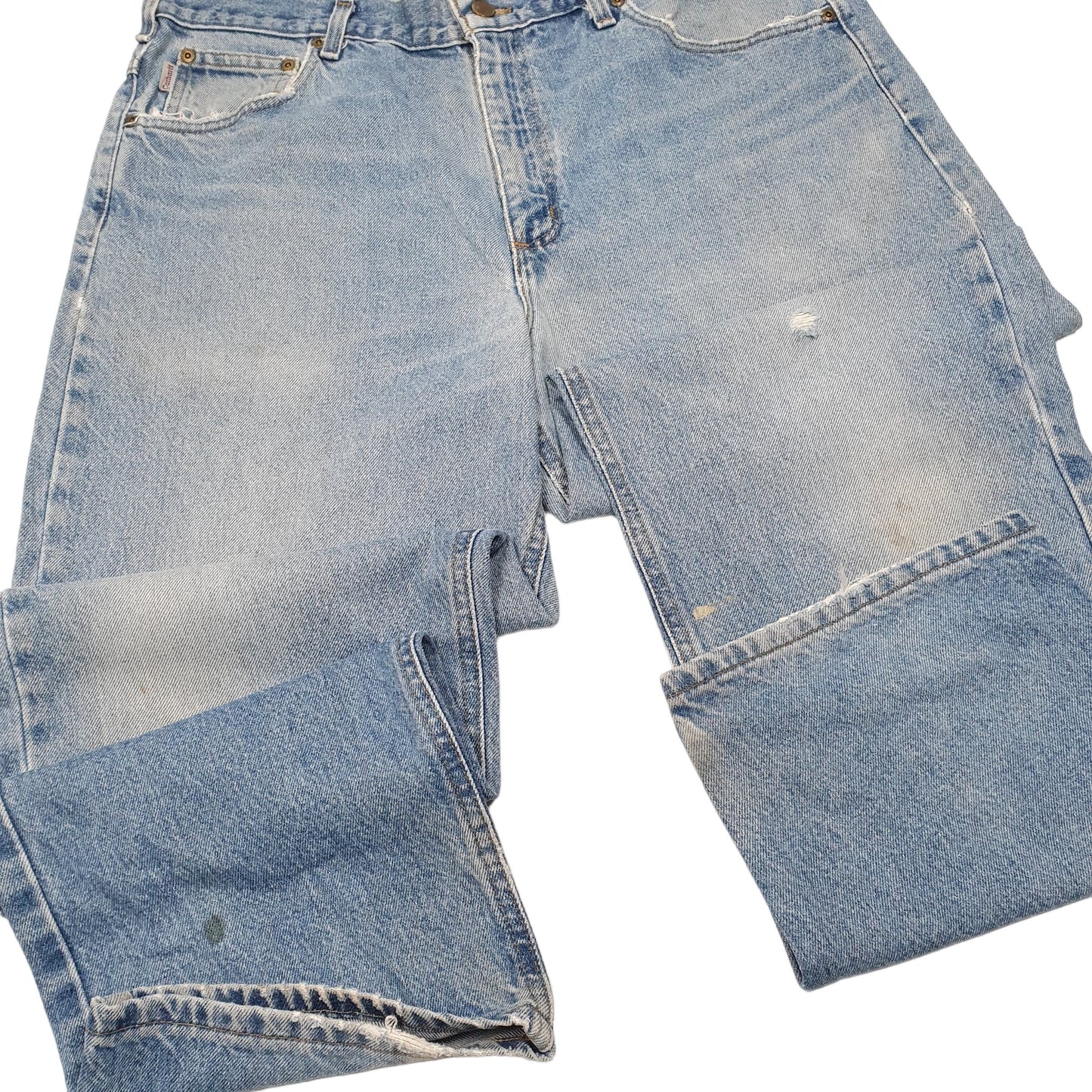 Mens Blue Carhartt Relaxed B160 JeansW38 L30