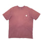 Mens Burgundy Carhartt Carpenter Short Sleeve T Shirt