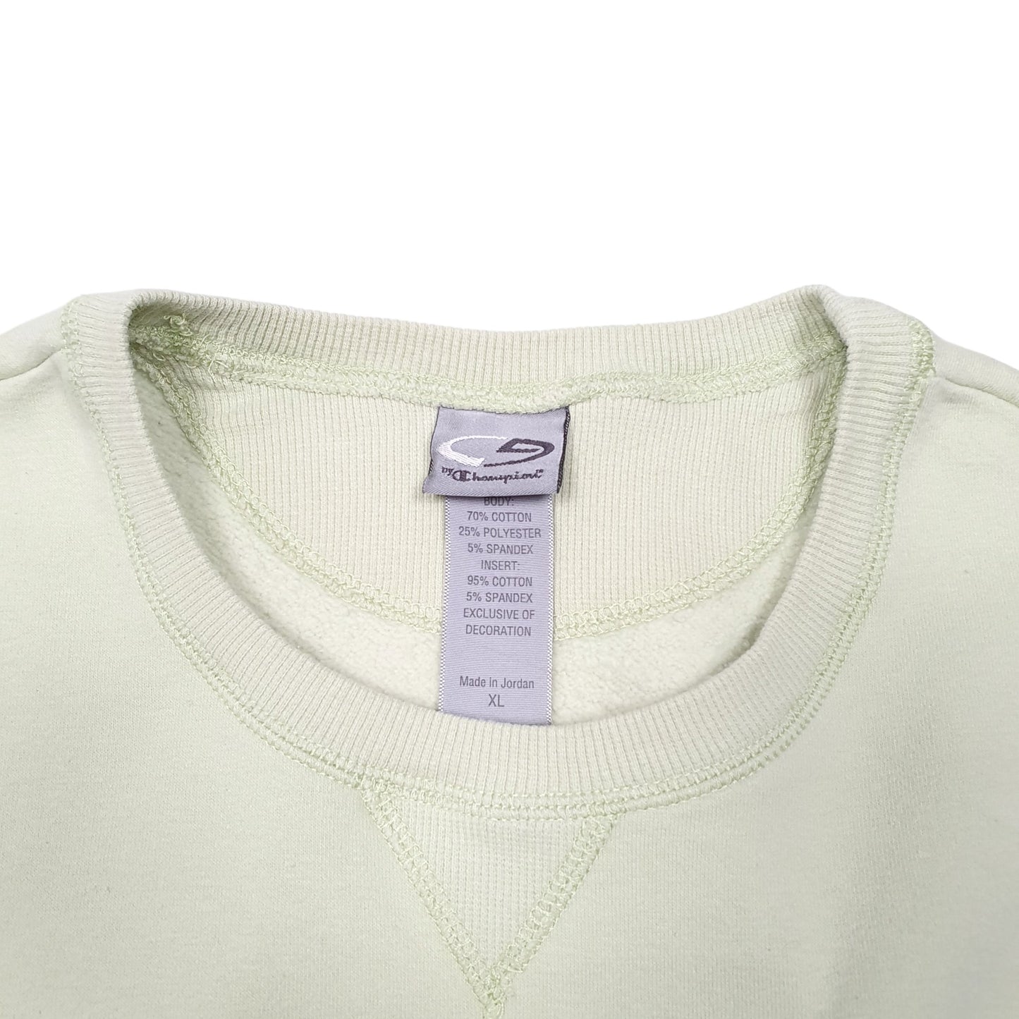 Womens Green Champion  Crewneck Jumper