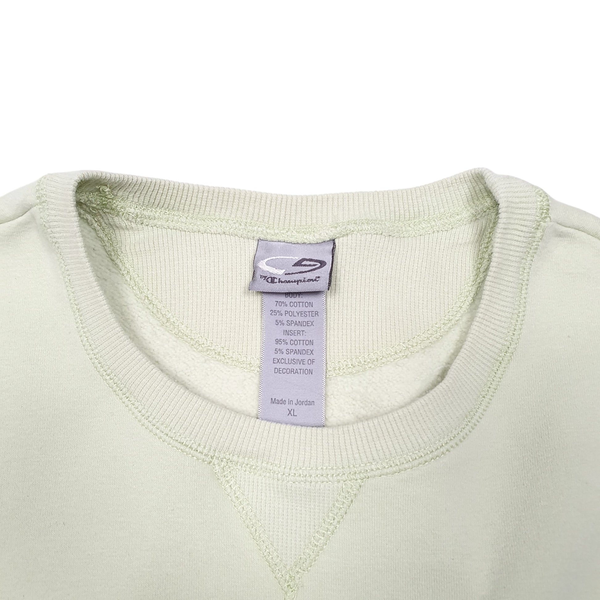 Womens Green Champion  Crewneck Jumper