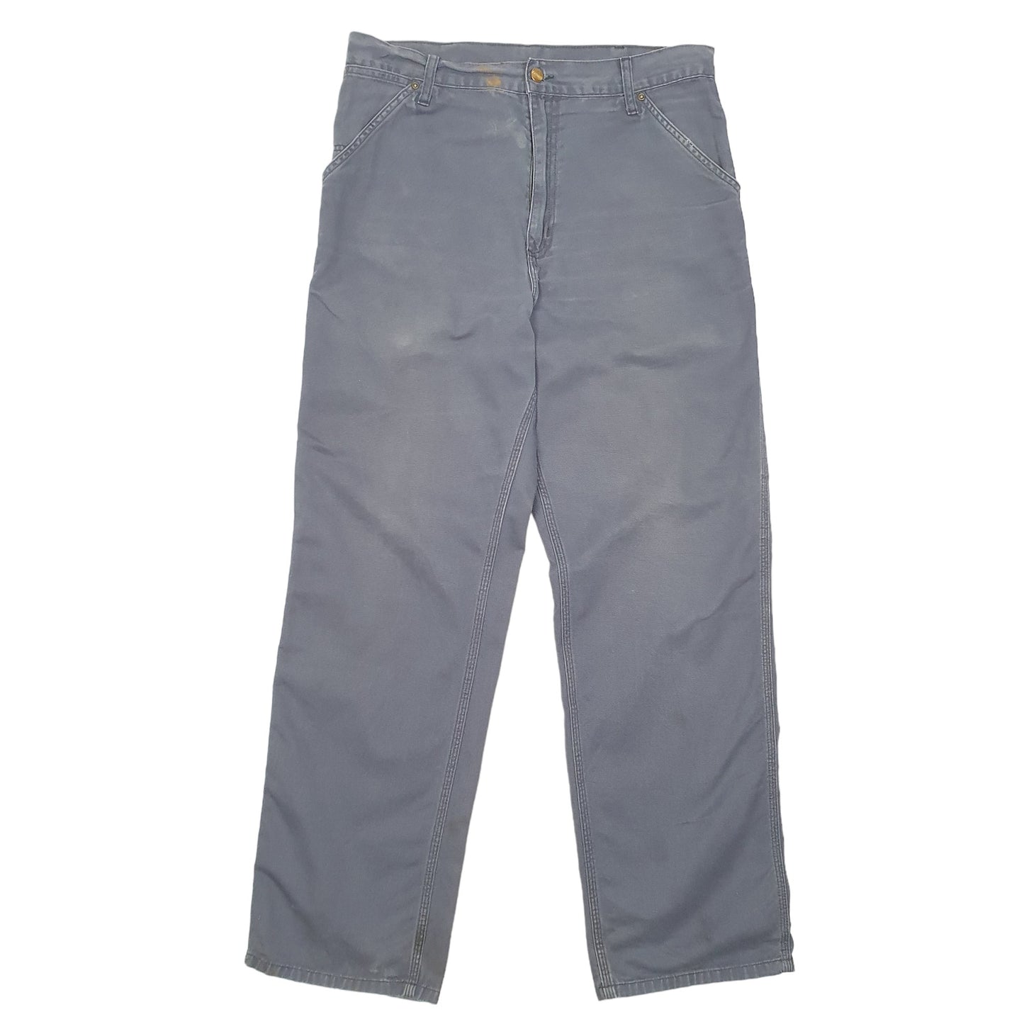 Mens Grey Carhartt Light Carpenter Trousers