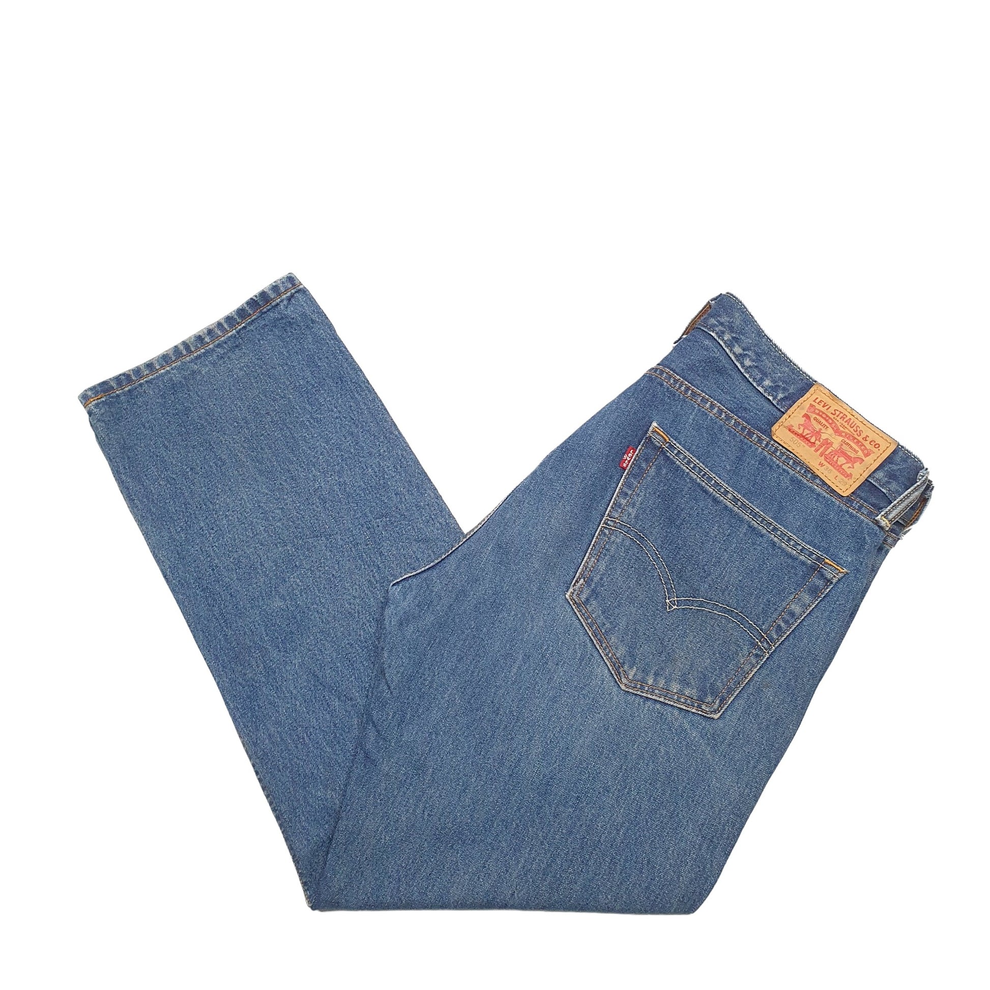 Mens Blue Levis  505 JeansW36 L29