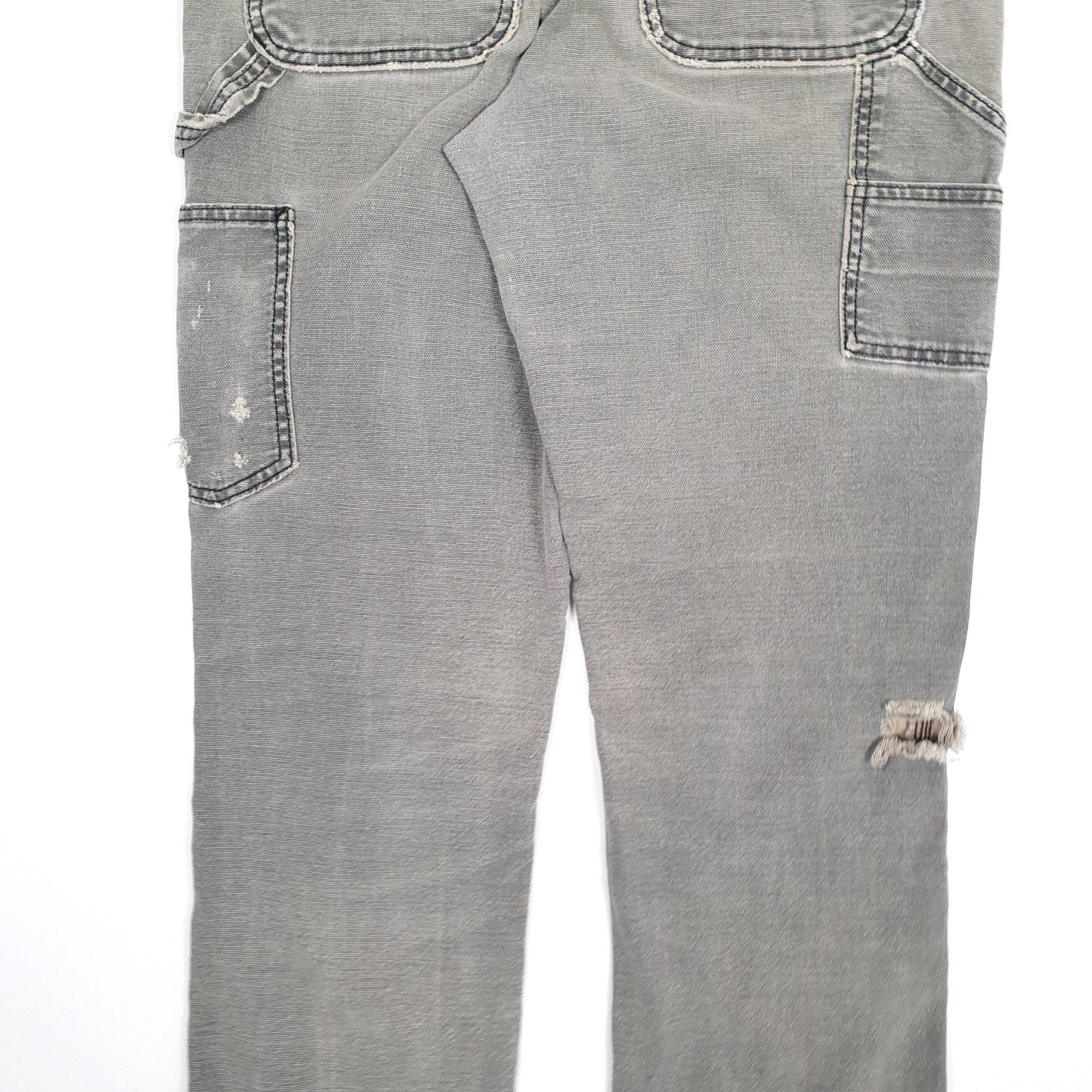 Womens Grey Carhartt Double Knee Carpenter Trousers