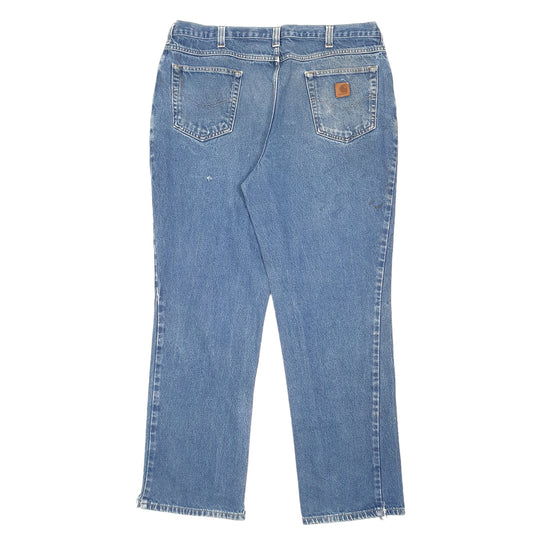 Mens Blue Carhartt Relaxed 381-83 JeansW38 L32