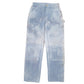 Mens Blue Carhartt Double Knee Made In USA Dyed Carpenter Trousers