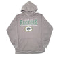 Mens Grey NFL Green Bay Packers Football Active Hoodie Jumper
