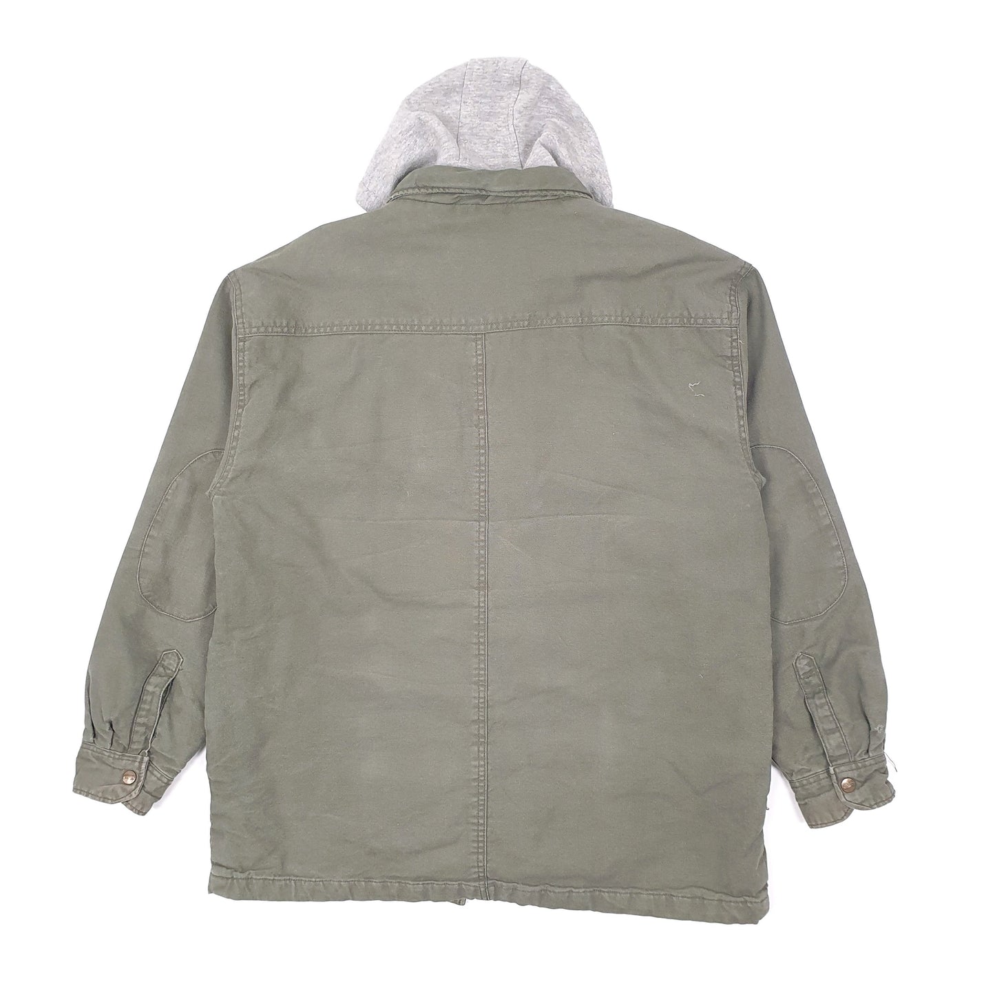 Mens Khaki Dickies Detroit Hoodie Dungaree Coat