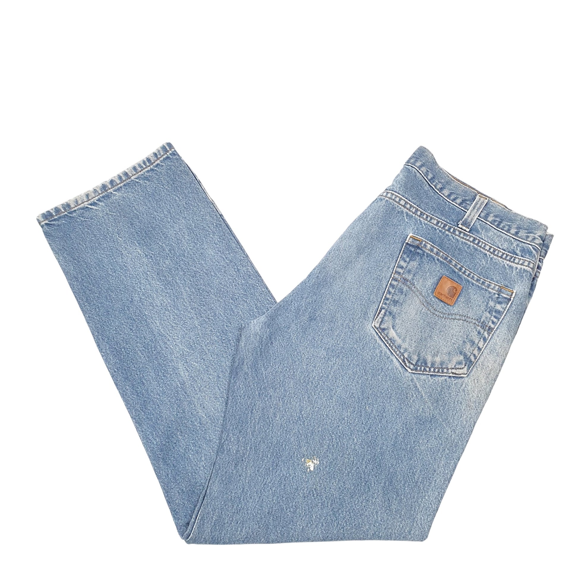 Mens Blue Carhartt Traditional B480 JeansW38 L32