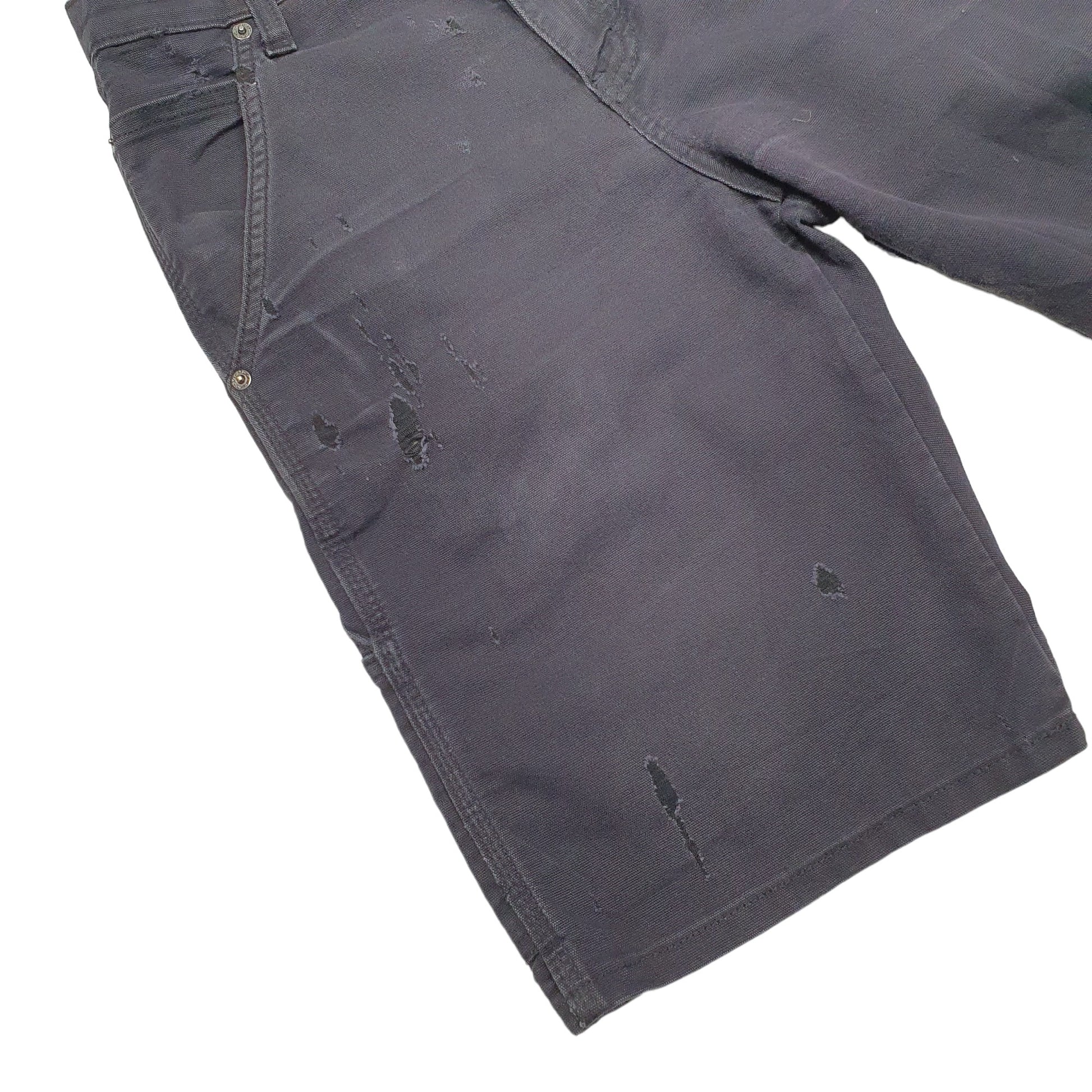 Mens Black Dickies Flex Denim Shorts