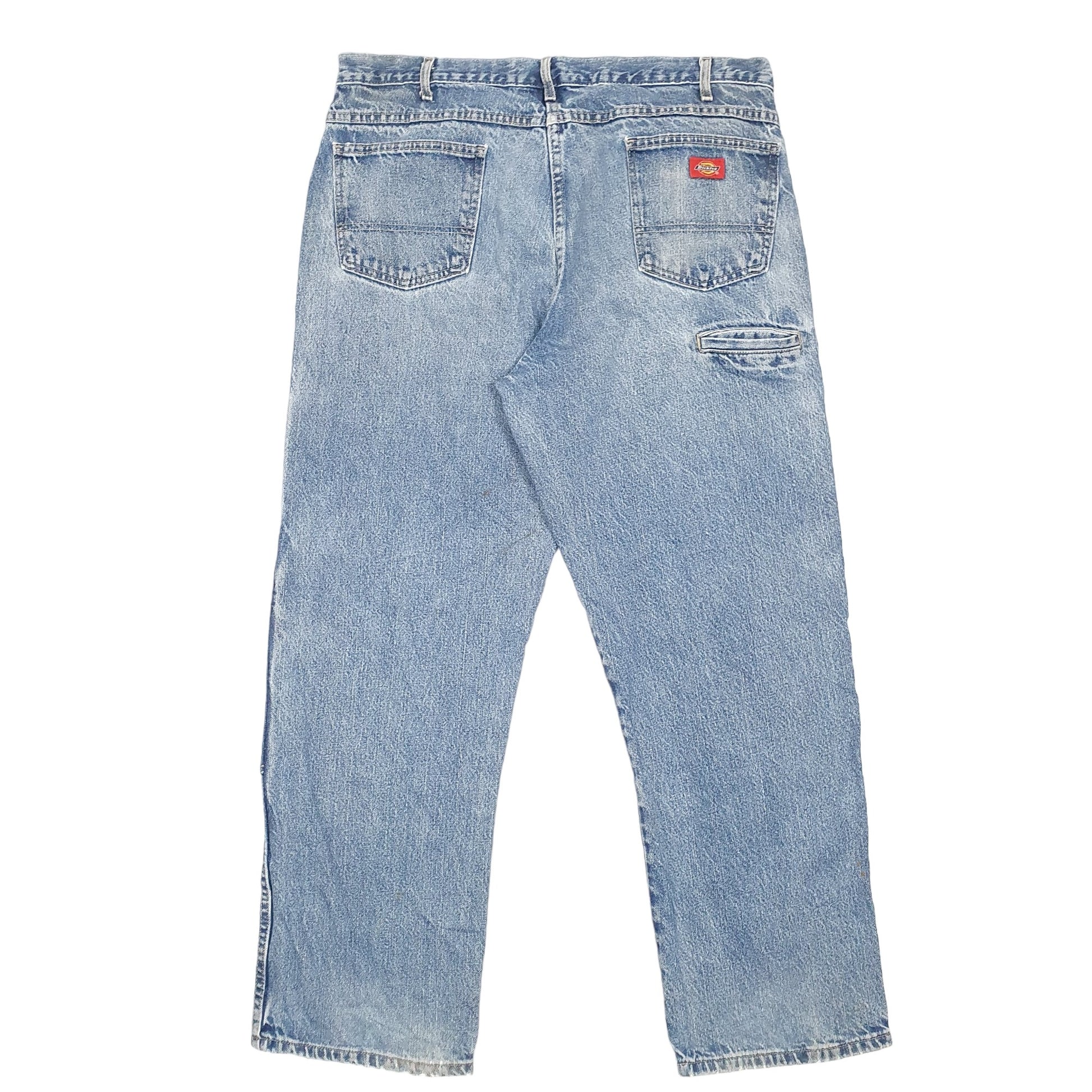 Mens Blue Dickies Double Knee Carpenter JeansW38 L32