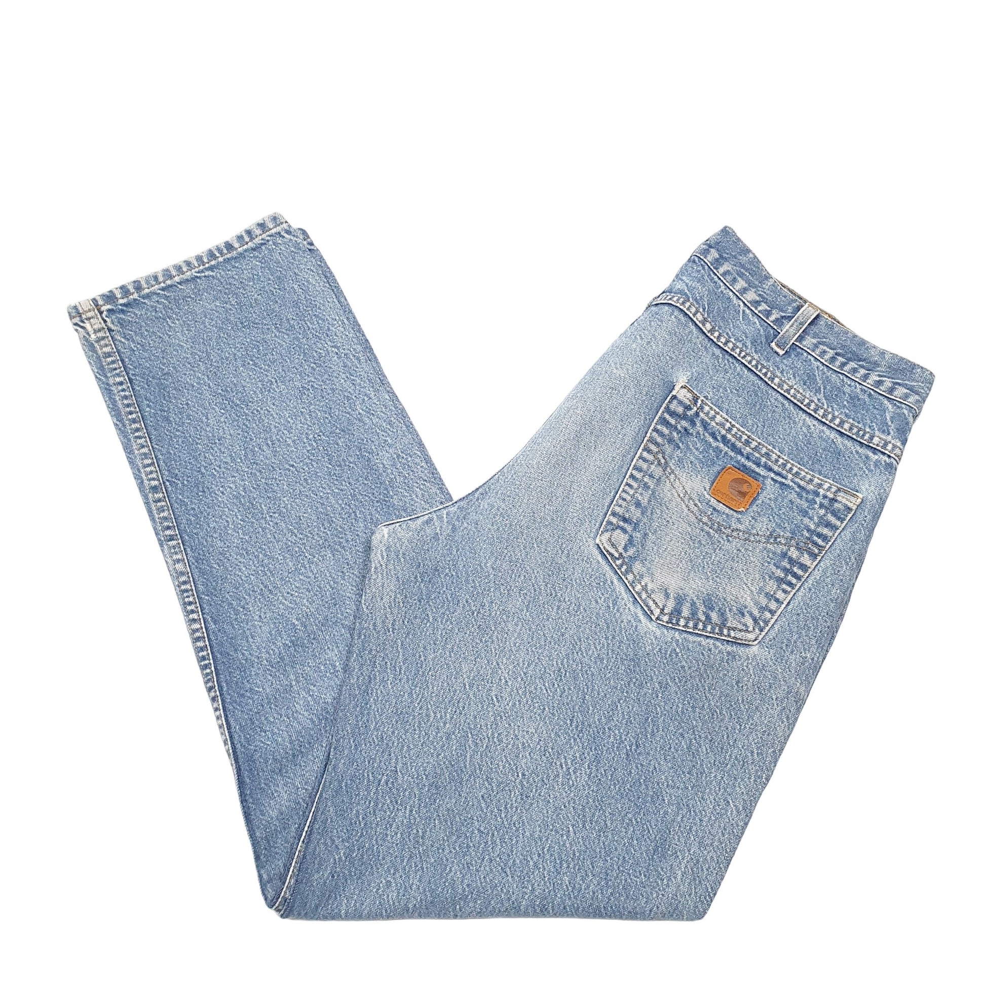 Mens Blue Carhartt Carpenter B18 JeansW38 L32