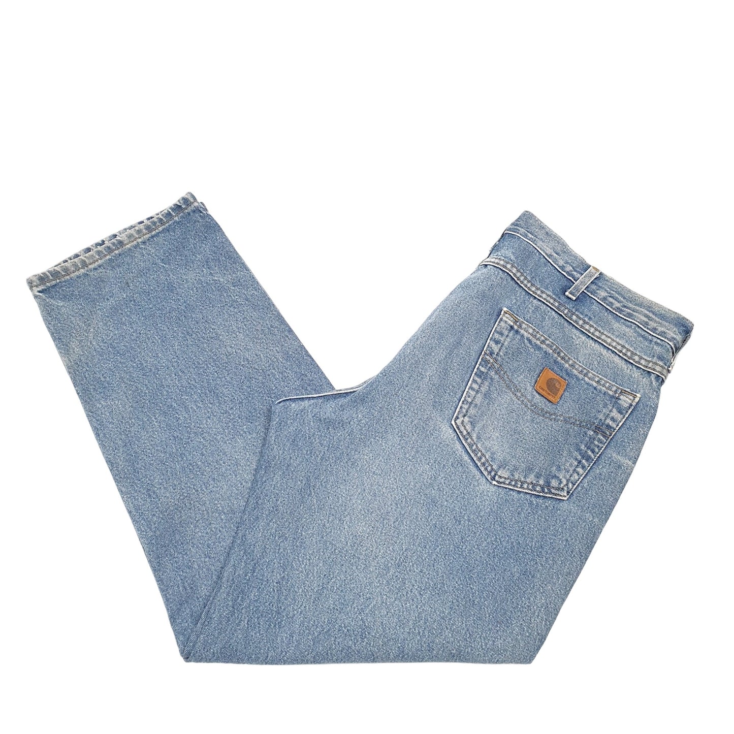 Mens Blue Carhartt Relaxed B160 JeansW38 L30