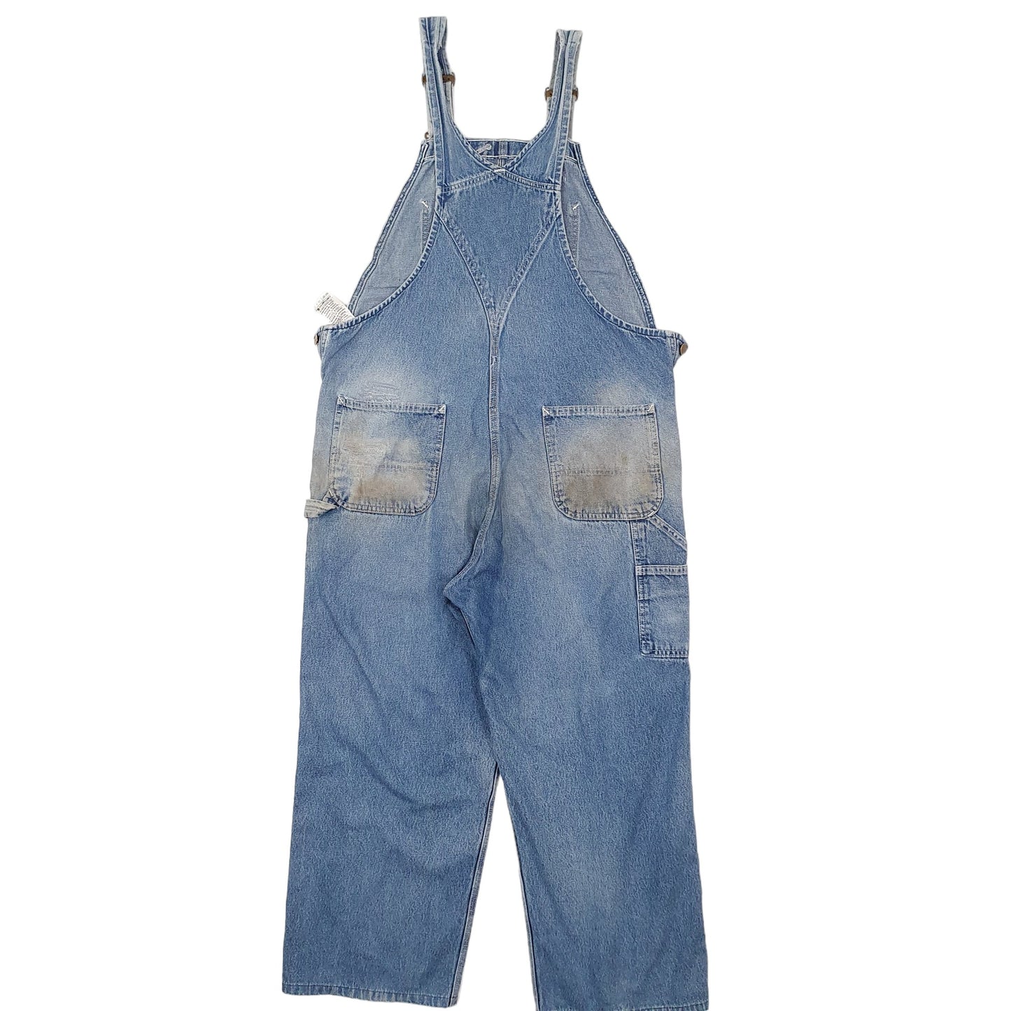 Mens Blue Carhartt R07 Bib Overall Denim Jeans Dungaree Trousers
