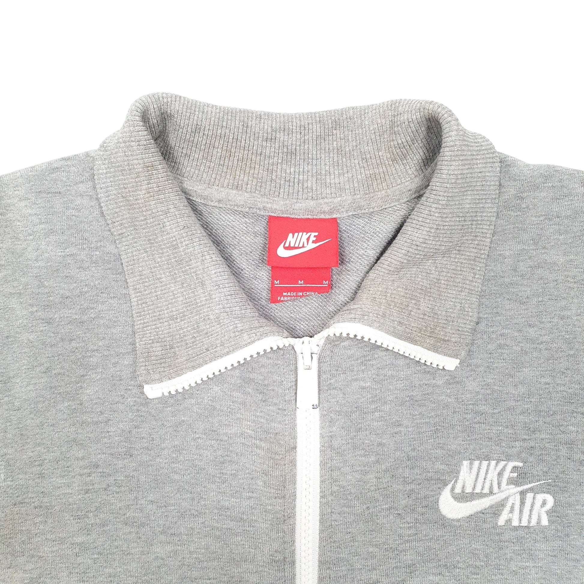 Mens Grey Nike Sweatshirt Air Full Zip Jumper