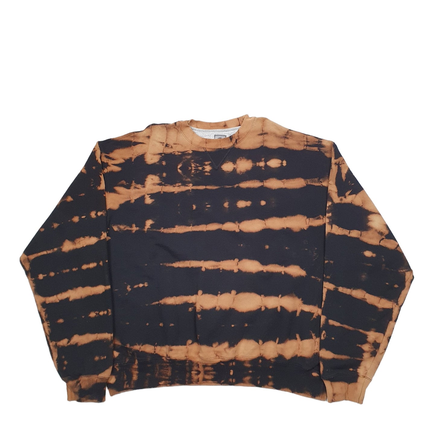 Mens Black Champion Tye Dye Crewneck Jumper