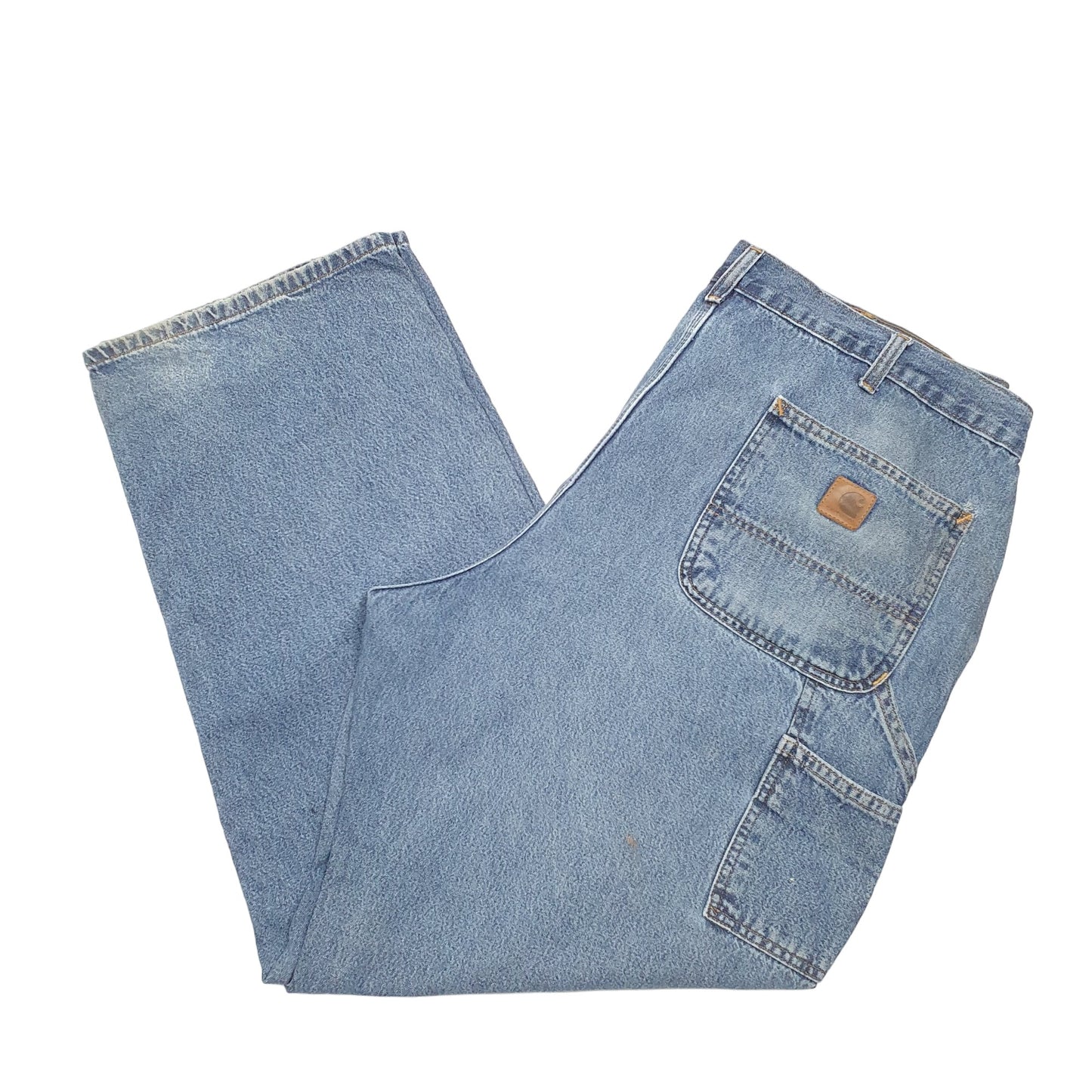 Mens Blue Carhartt Carpenter Dungaree Fit B13 JeansW40 L32