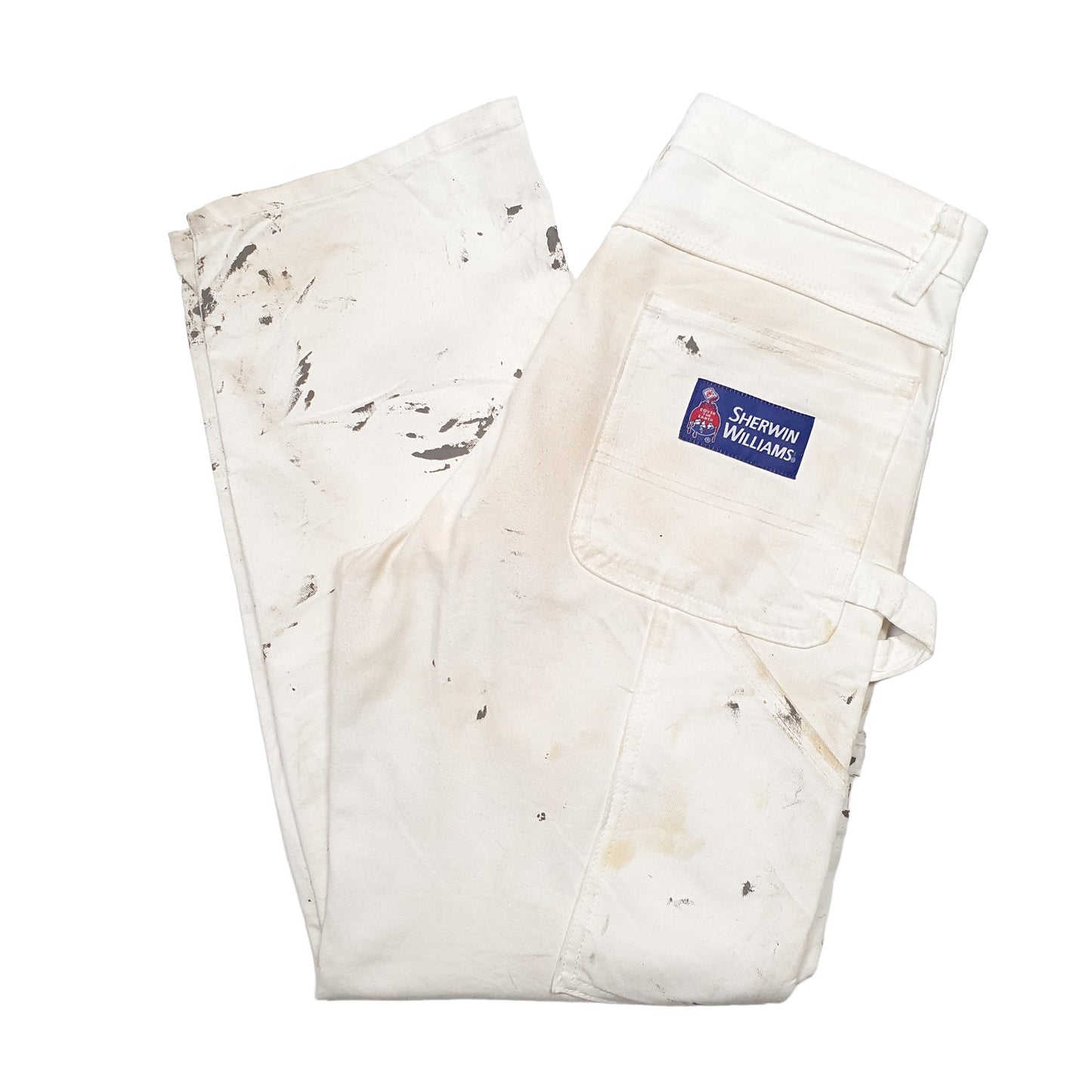 Mens White Dickies  Carpenter Trousers