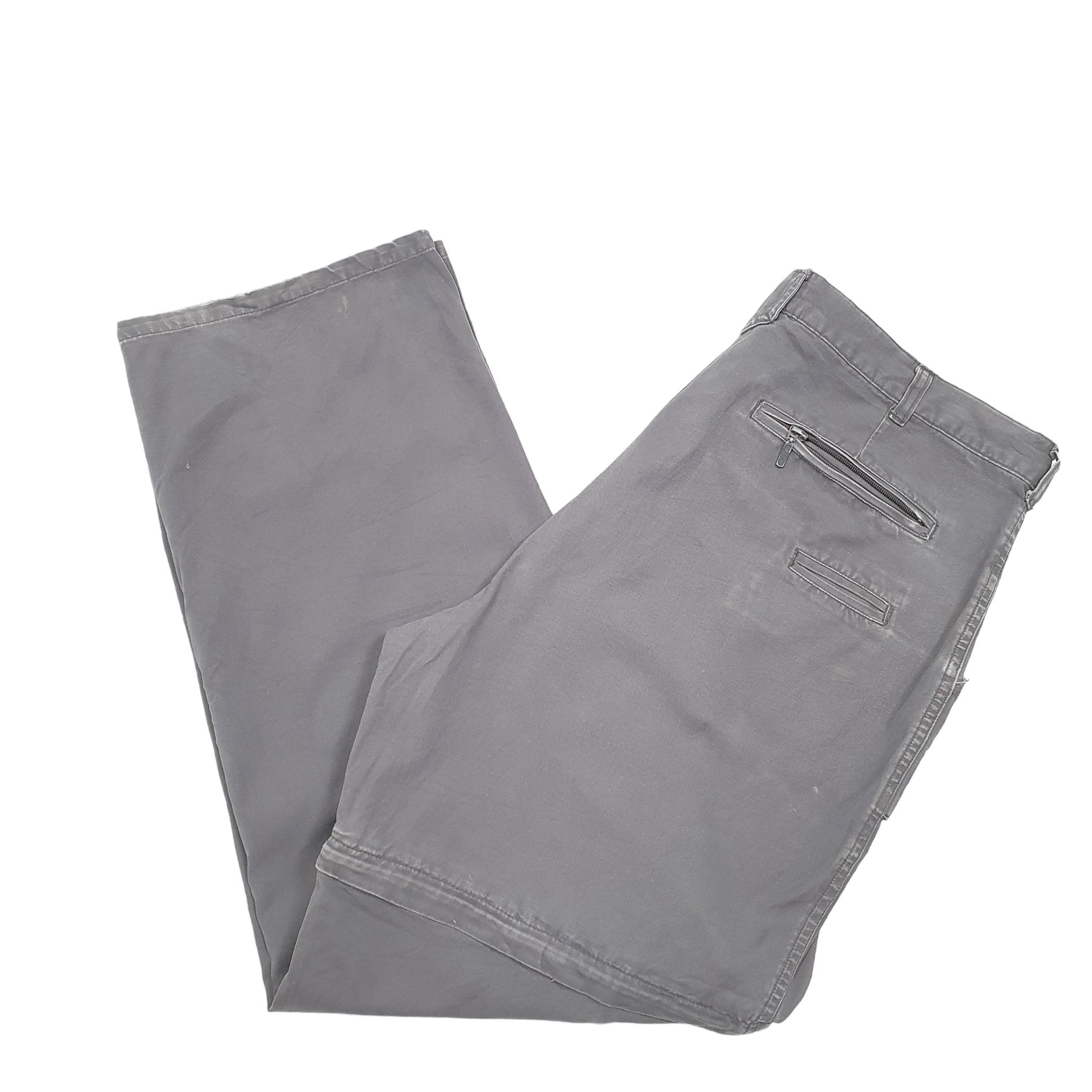 Mens Grey Dickies Zip Offs Utility Cargo Trousers