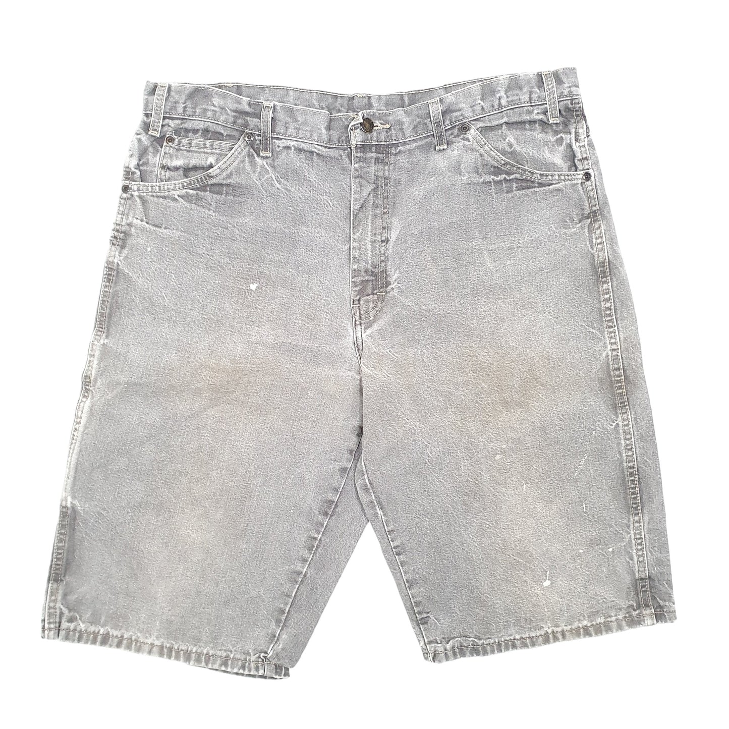 Mens Grey Dickies Carpenter Denim Shorts