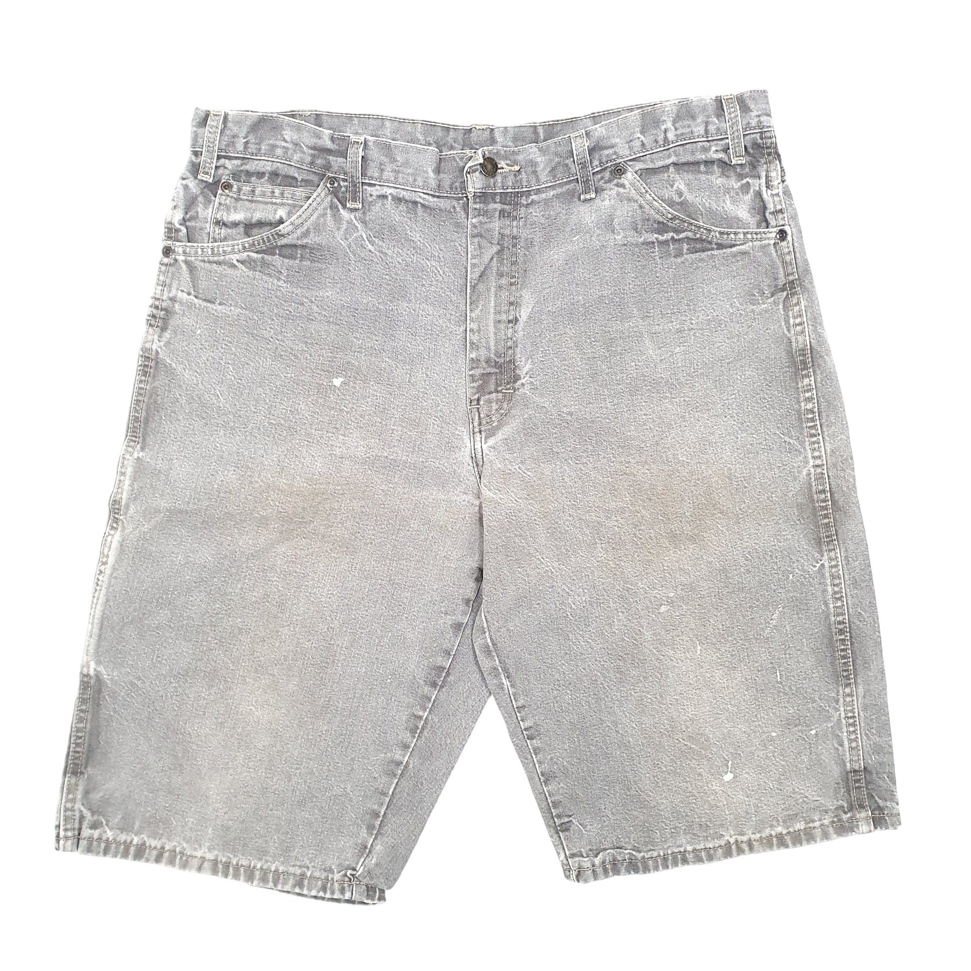 Mens Grey Dickies Carpenter Denim Shorts