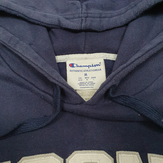 Mens Navy Champion Uconn Huskies Basketball College Hoodie Jumper