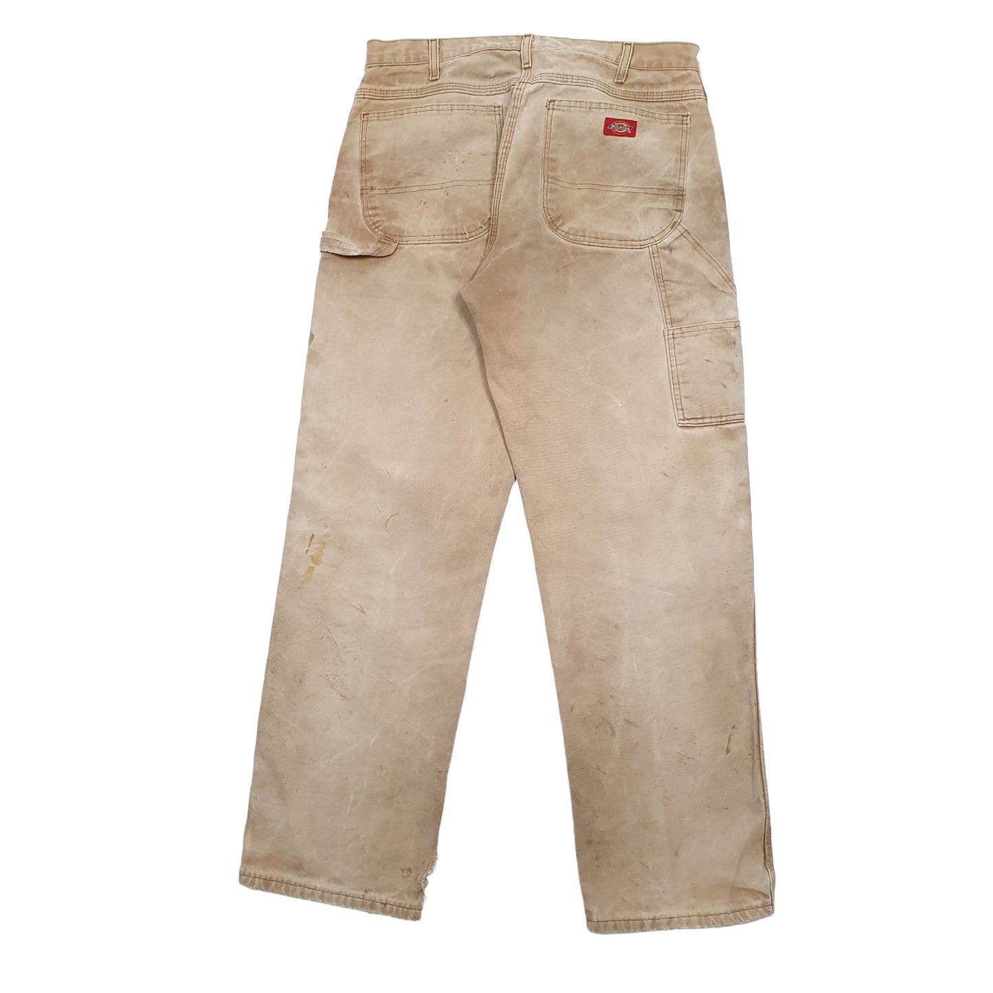 Mens Beige Dickies  Carpenter Trousers