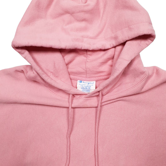 Mens Pink Champion Reverse Weave Hoodie Jumper
