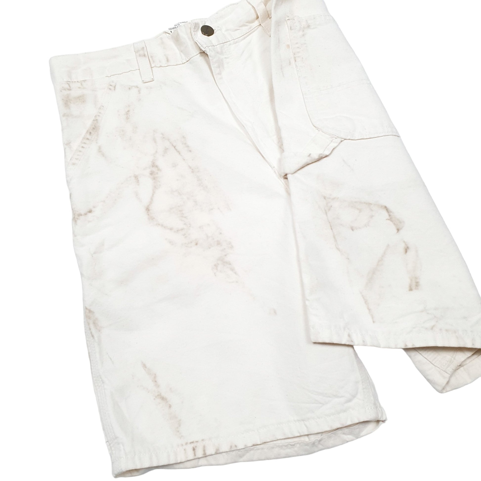 Mens Cream Carhartt  Carpenter Shorts