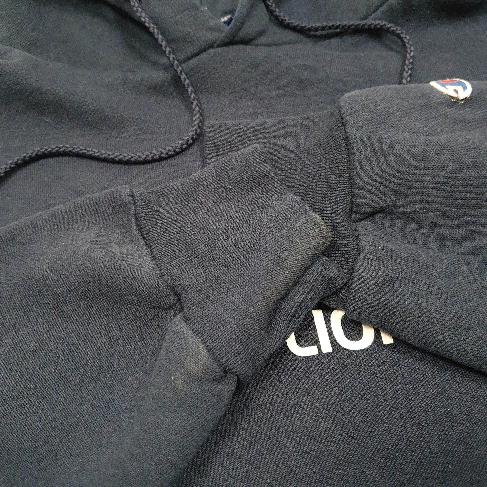 Mens Navy Champion Penn State Nittany Lions University Football Hoodie Jumper