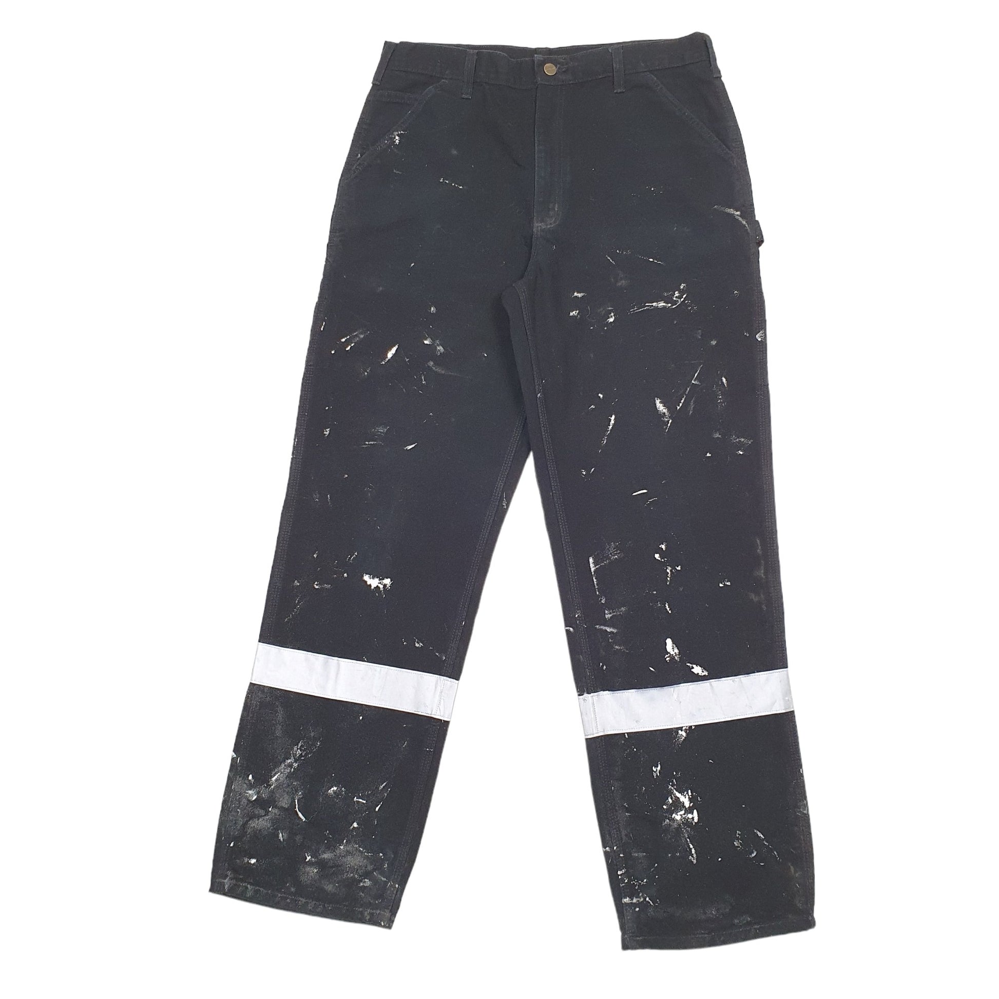 Mens Black Carhartt B11 3M Cargo Trousers