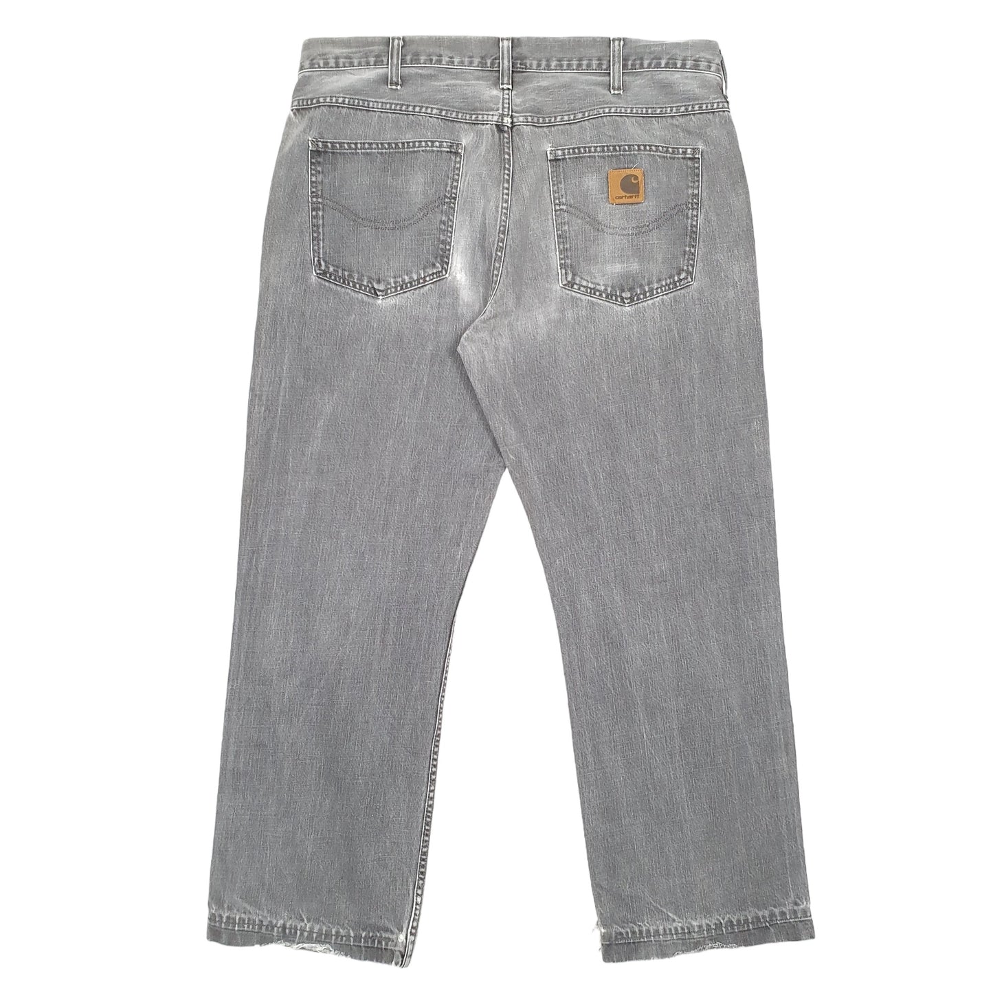 Mens Grey Carhartt Western Pant Casual JeansW36 L30