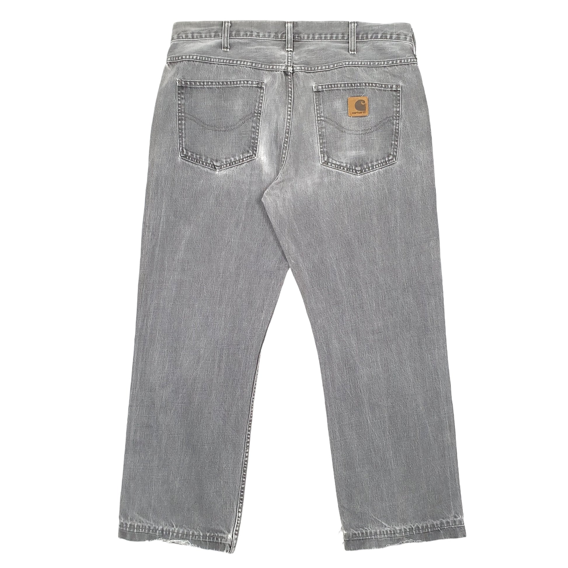 Mens Grey Carhartt Western Pant Casual JeansW36 L30