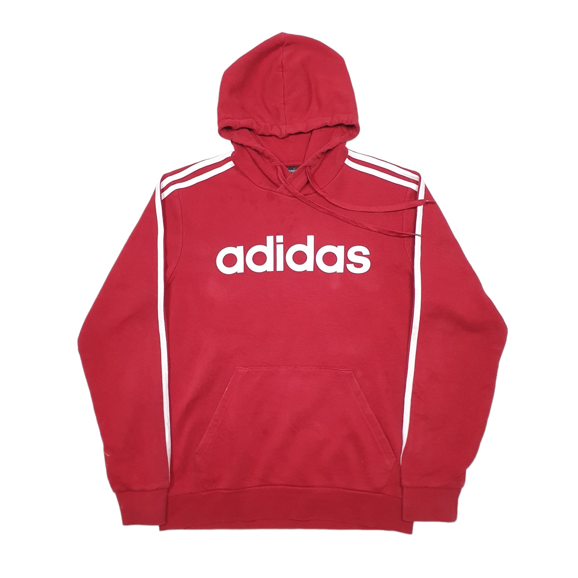 Mens Red Adidas  Hoodie Jumper