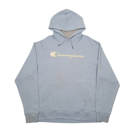 Mens Blue Champion  Hoodie Jumper
