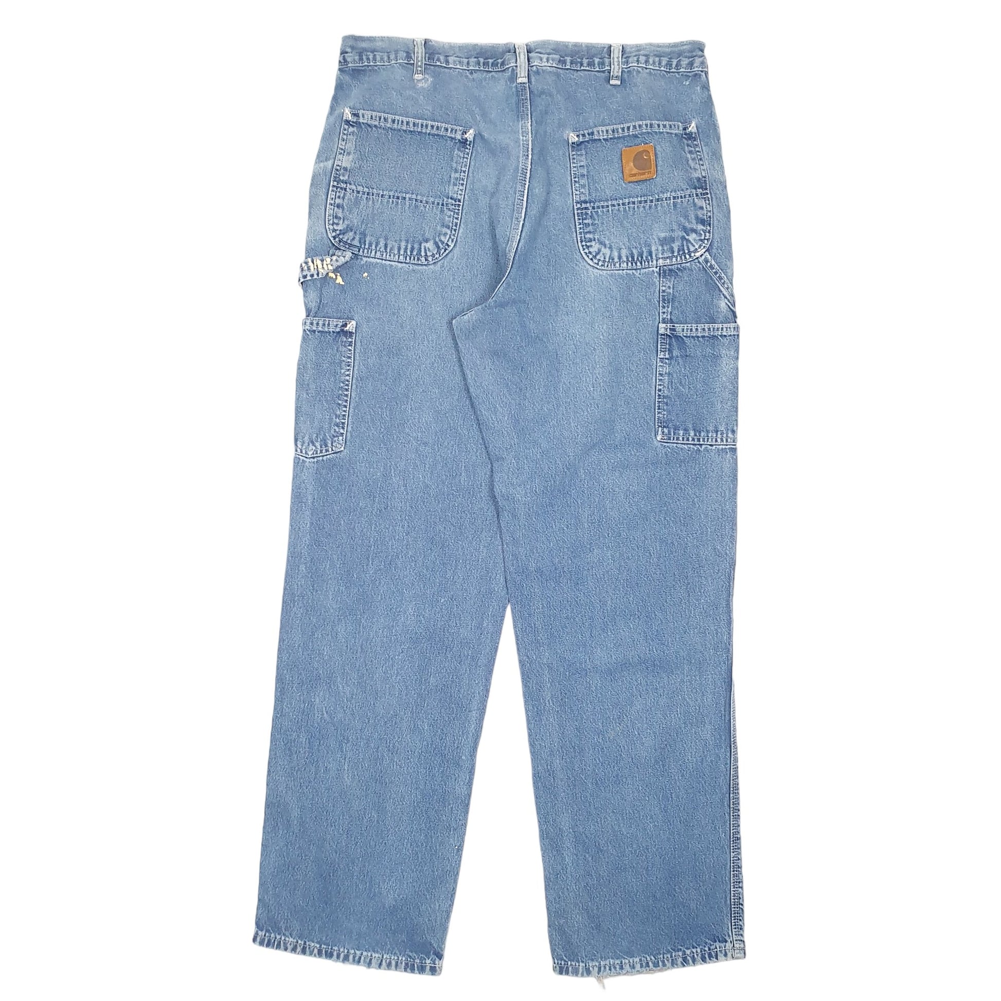 Mens Blue Carhartt Carpenter B13 JeansW36 L32