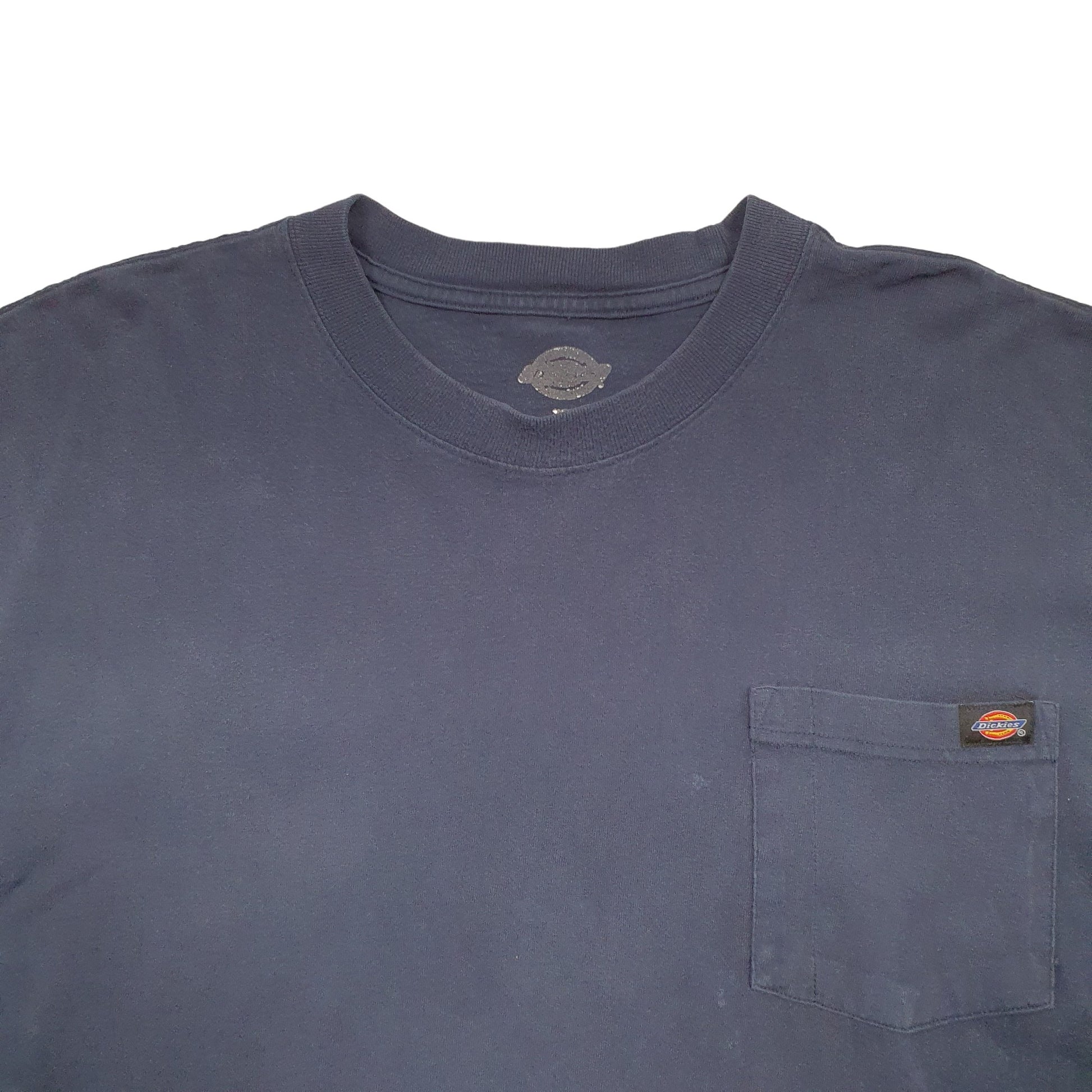 Mens Navy Dickies  Long Sleeve T Shirt