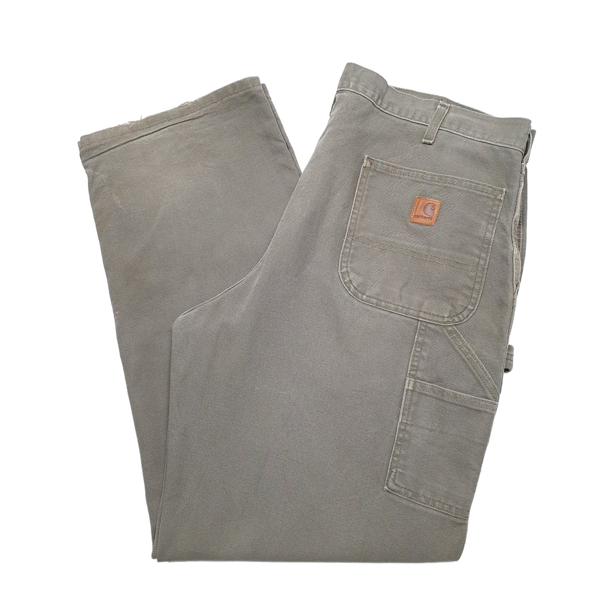 Mens Khaki Carhartt B11 Carpenter Trousers