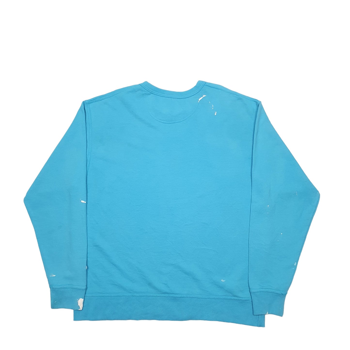 Mens Blue Champion Spellout Crewneck Jumper
