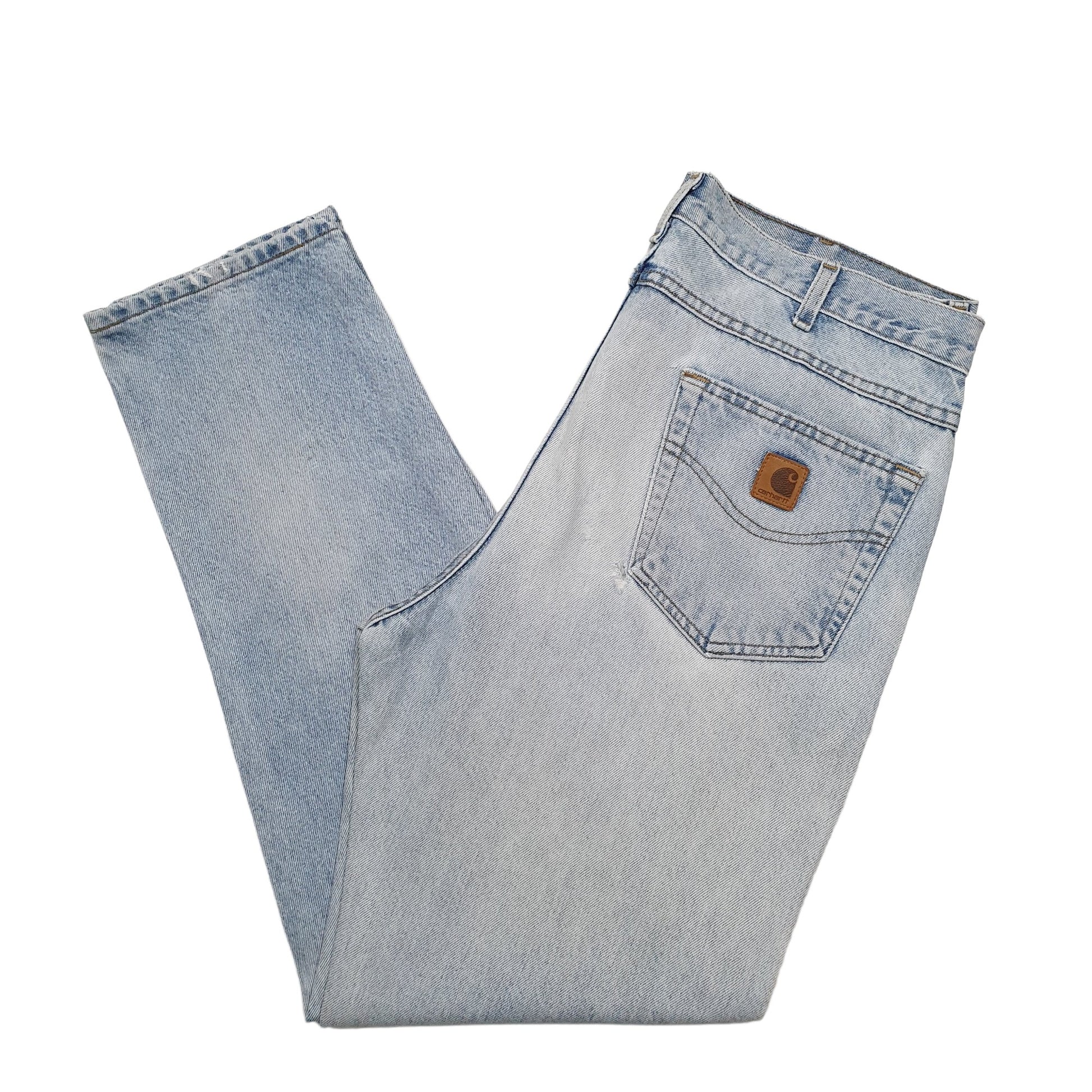 Mens Blue Carhartt B18 Casual JeansW38 L32