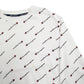 Womens White Champion  Crewneck Jumper