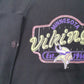 Mens Black Fruit of the Loom Vintage 1990s NFL Minnesota Vikings Crewneck Jumper