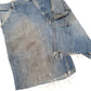 Mens Blue Carhartt Carpenter Cut Offs Denim Shorts