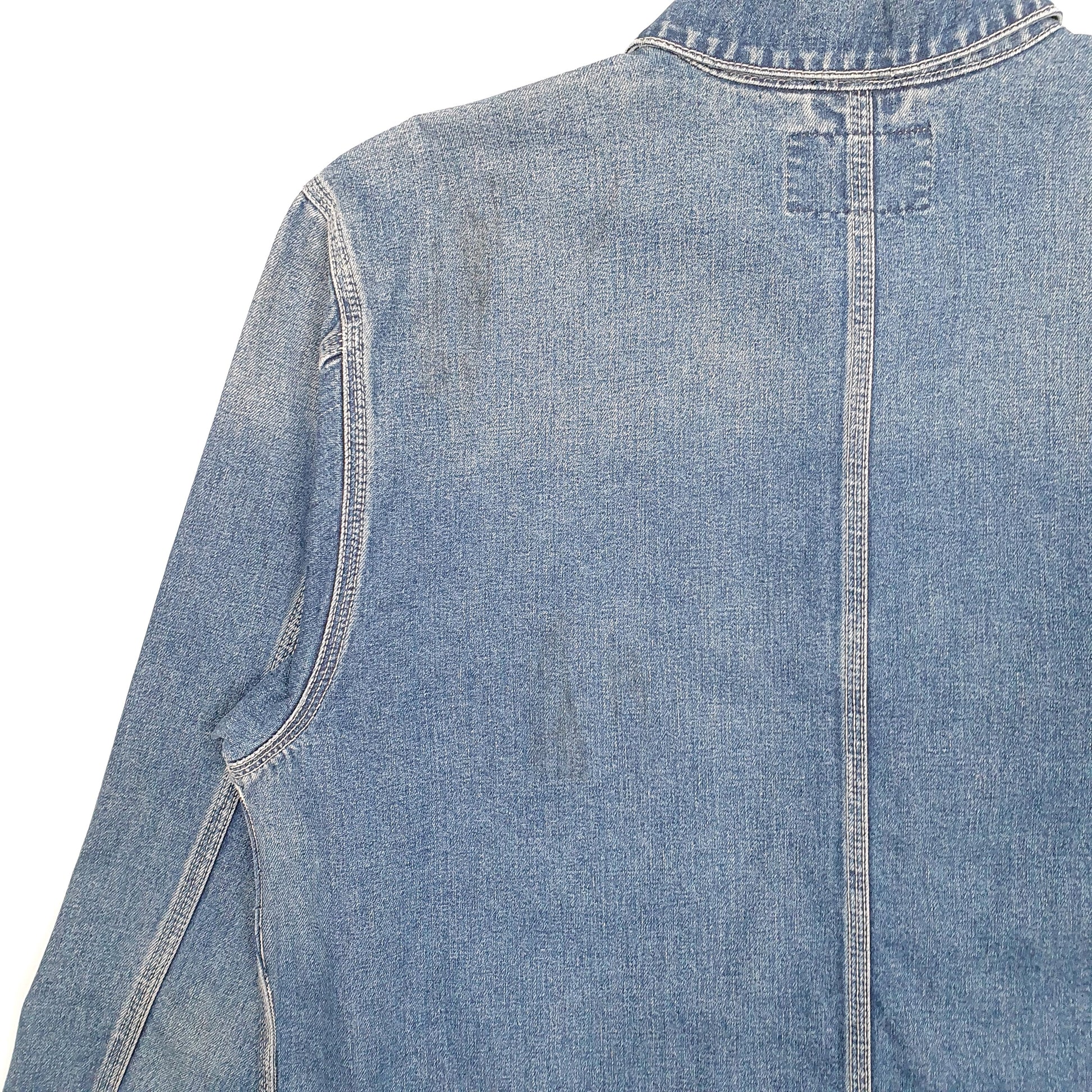 Mens Blue Carhartt Michigan Chore Full Zip Coat