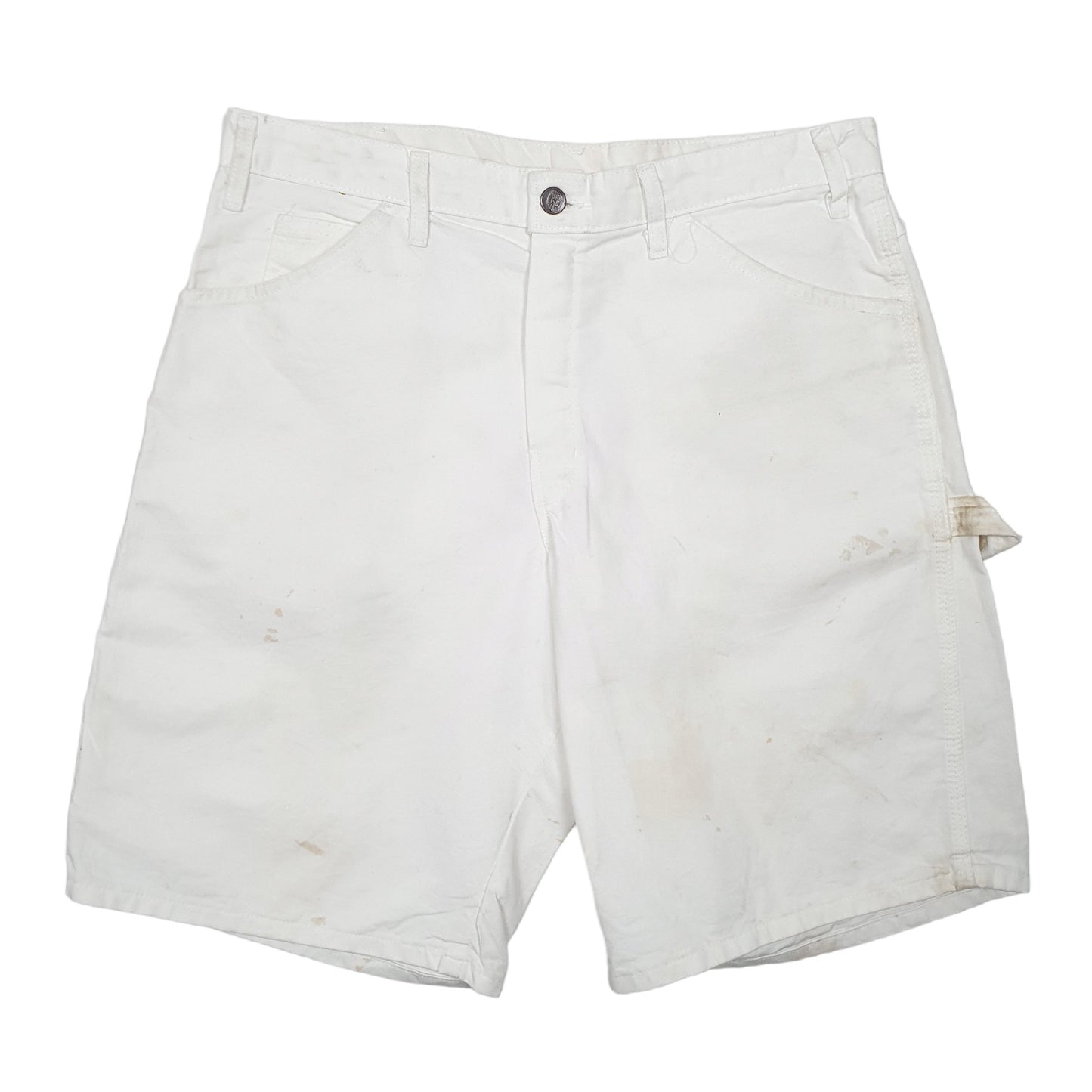 Mens White Dickies Painter Decorator Carpenter Shorts