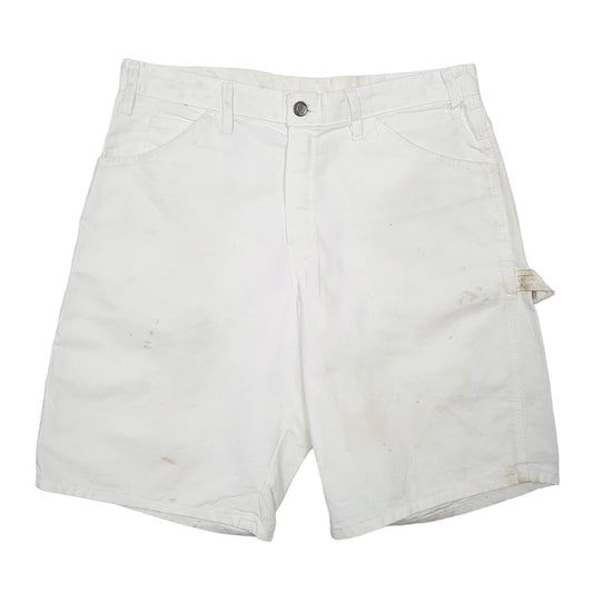 Mens White Dickies Painter Decorator Carpenter Shorts